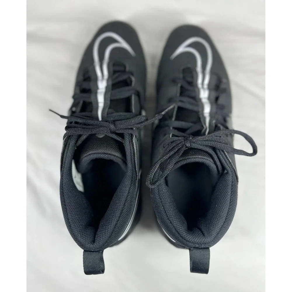 Nike Football Cleats Men's Size 11.5 Alpha Menace 3 Shark Black White CV0582-010
